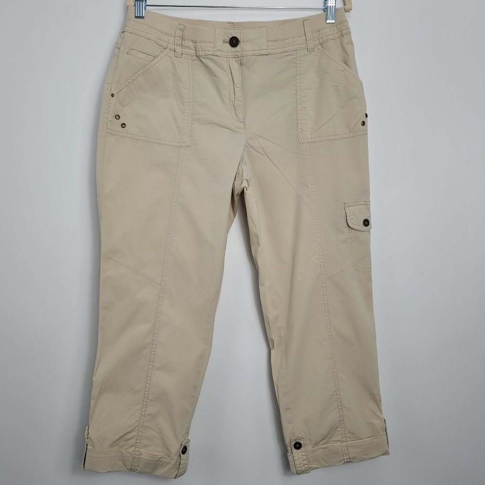 Chico's Tan High Rise Utility Capri